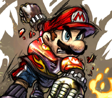 Mario Strikers Wii art