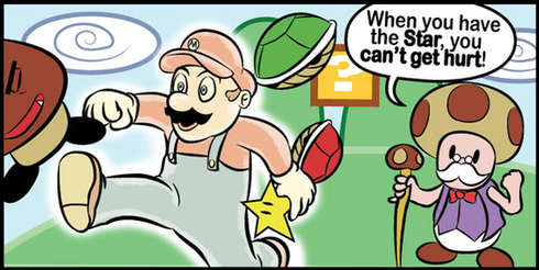 funny mario. Mario, when you have the star,