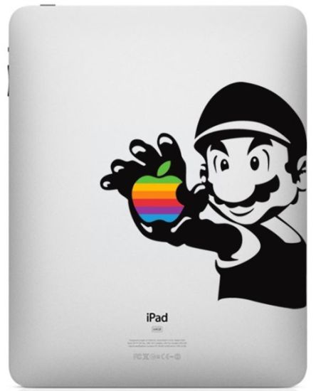 Mario-Rainbow-Apple-Logo-iPad-Decal